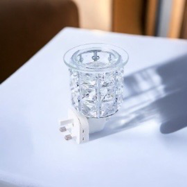 Square Glass Crystal Electric Plug In