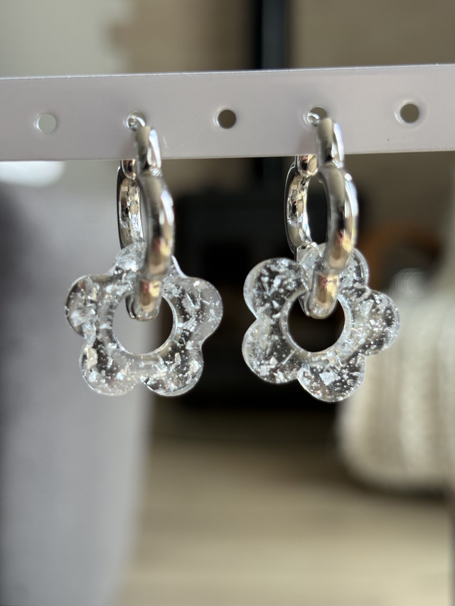 Pampilles THAÏS - feuilles argentées