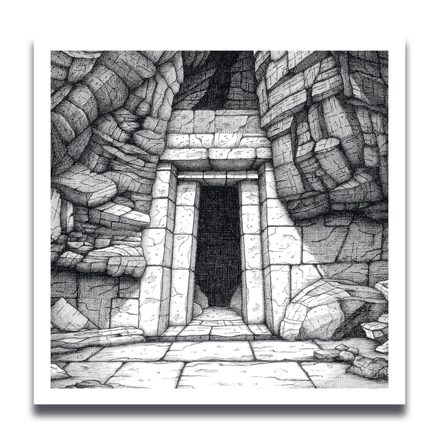 Carte Porte d&#039;Aven  11 x 11 cm