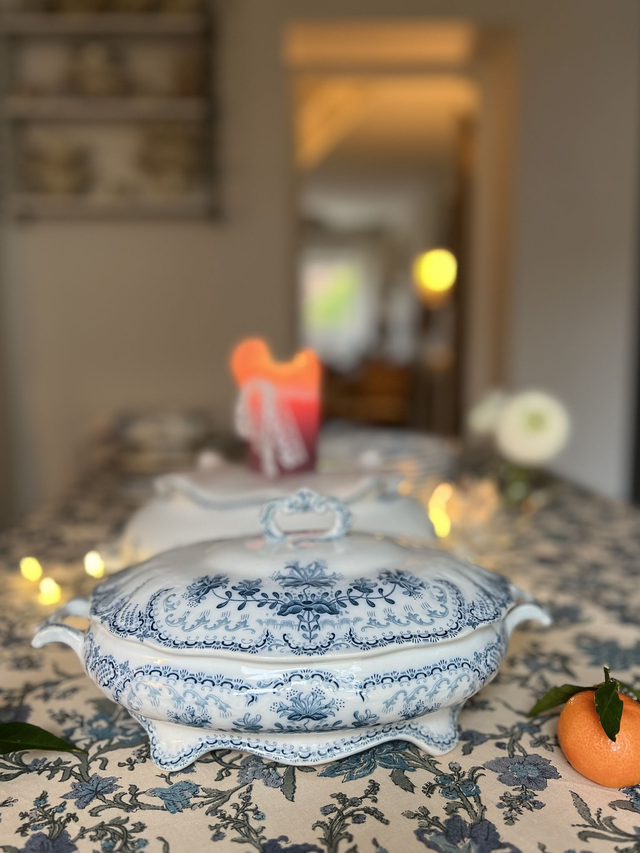 REGENCE - Légumier (petite soupière) signé St Amand &amp; Hamage Nord - Terre de Fer