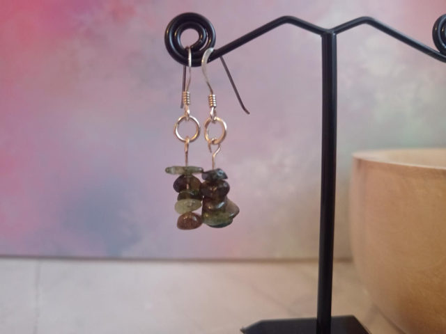 Green Tourmaline earrings 