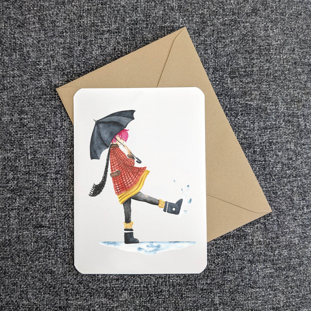 Wenskaart Not letting it in, incl envelop