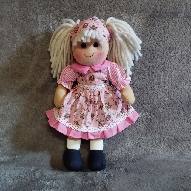 Poupée rembourrée en tissu petite 30 cm - 5