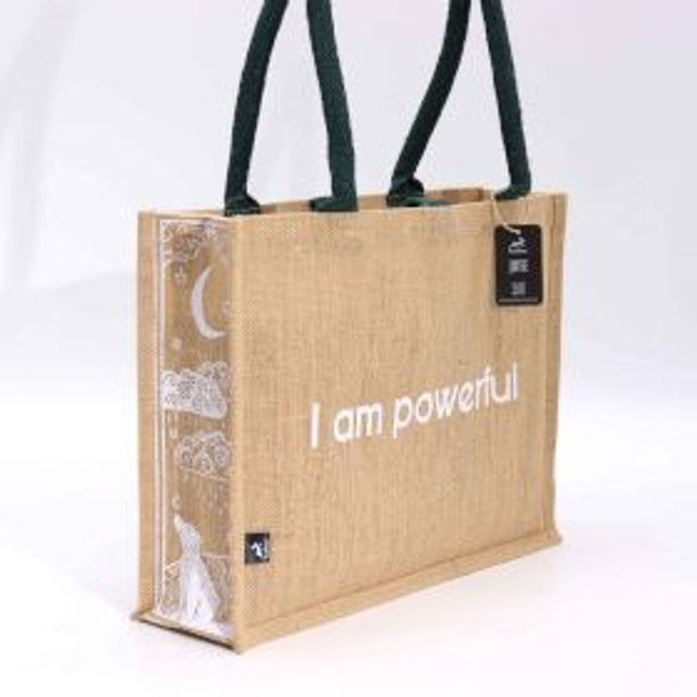 Hop Hare Affirmation Jute Bag