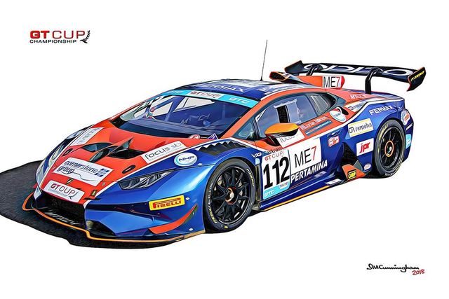 C181114 Lamborghini Huracan Trofeo GT Cup2018 MTECH #112 Silverstone