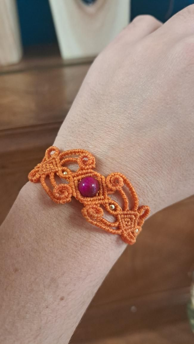 Bracelet micro-macramé Tourbillon