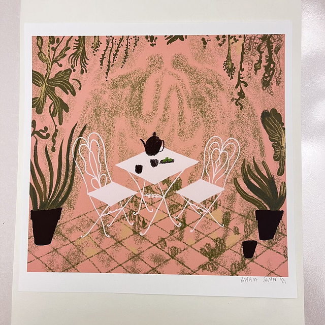 A secret garden, 20x20cm