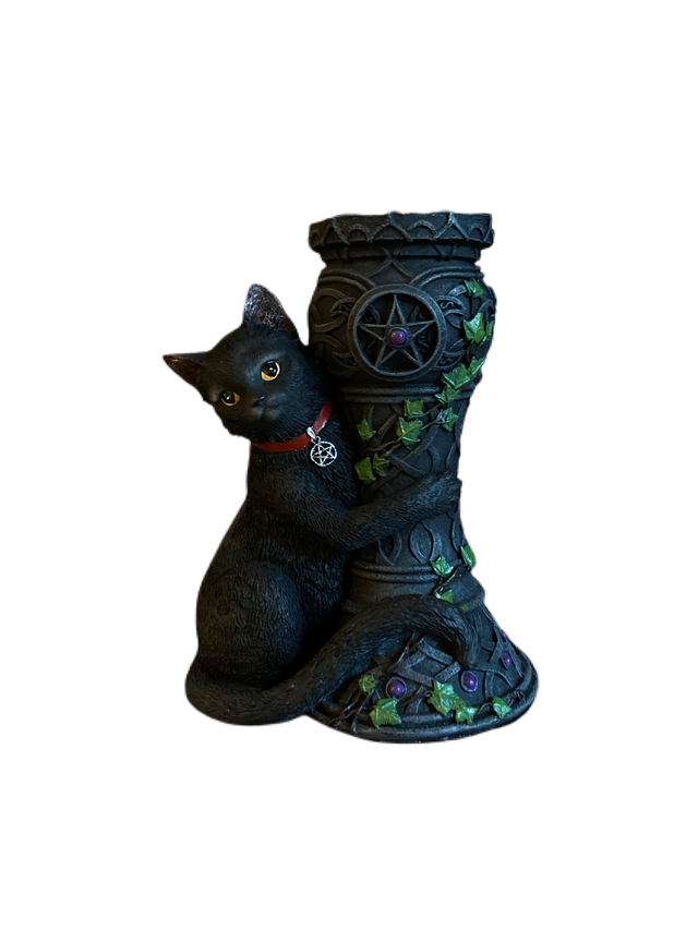 Nemesis Now Midnight Cat candle holder