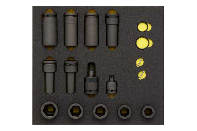 Impact-Kraft-Steckschlüssel-Satz 1/2", 6-kant, 17-teilig, ELORA-OMS-23