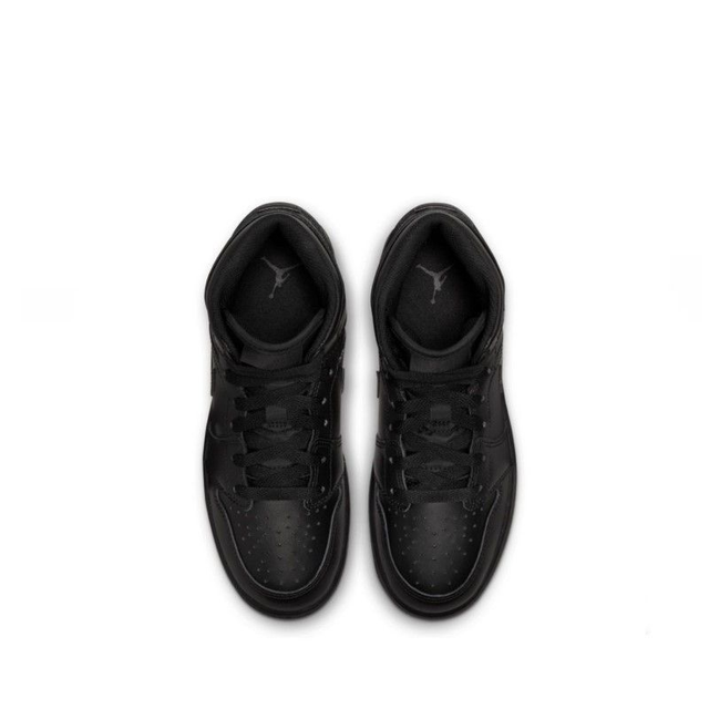 Air Jordan 1 Mid en cuir - Noir(enfant)
