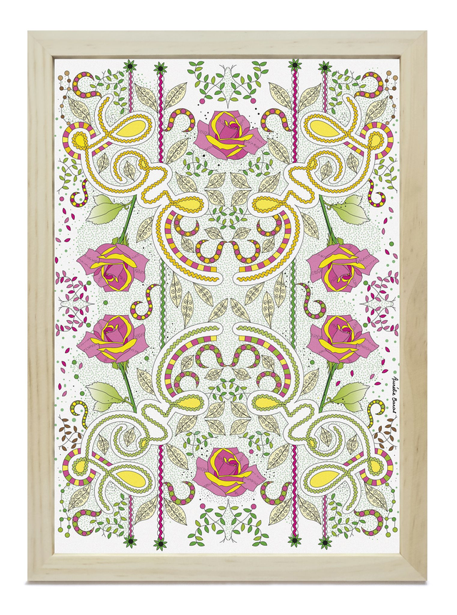 TABLEAU 21 X 29,7 cm BOUQUET (CA-06-NP)