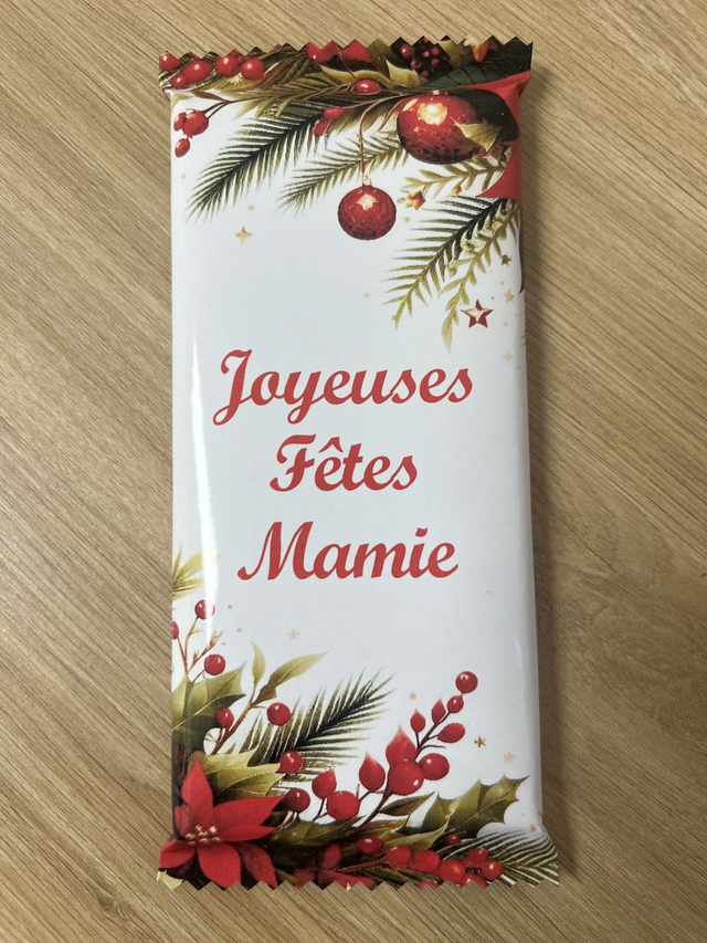 Tablette de chocolat Noel