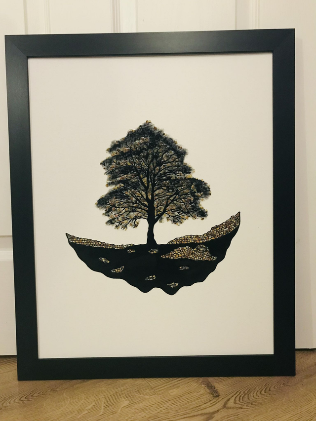 SYCAMORE GAP TREE - Baltic Amber Art