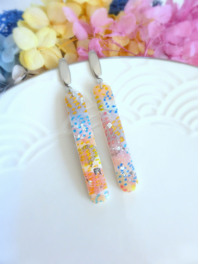 Boucles d'oreilles longues - Courbe réinventée