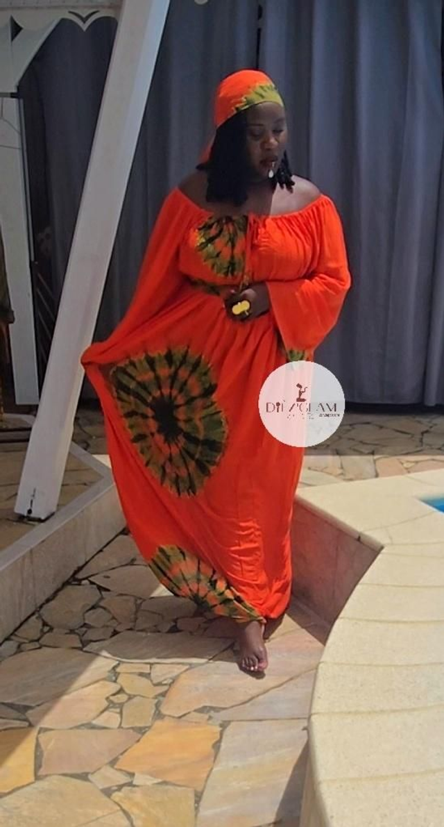 Robe Maxi Djenaba+ foulard
