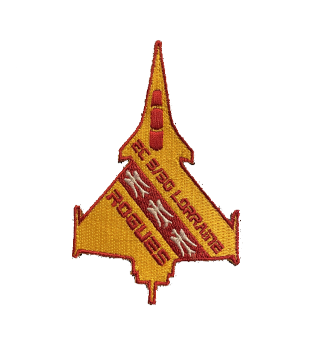 Patch Silhouette Rafale Jaune