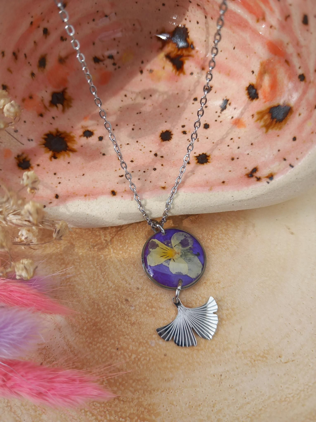 Collier ginkgo 