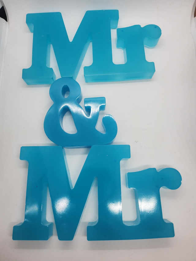 Mr &amp; Mr resin ornament (glow in the dark)