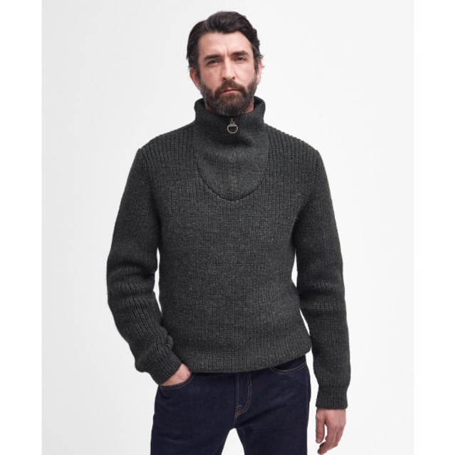 Barbour New Tyne Half Zip Olive