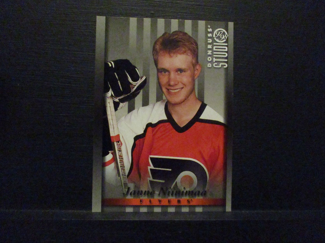 Janne Niinimaa - NFL 1997 Donruss Studio Ice Hockey Original Trading Card #100