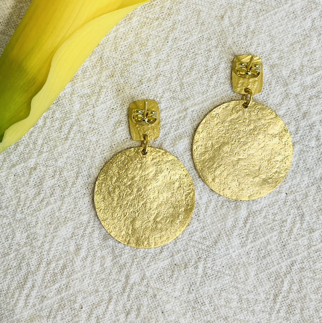 Boucles d'oreilles dorées