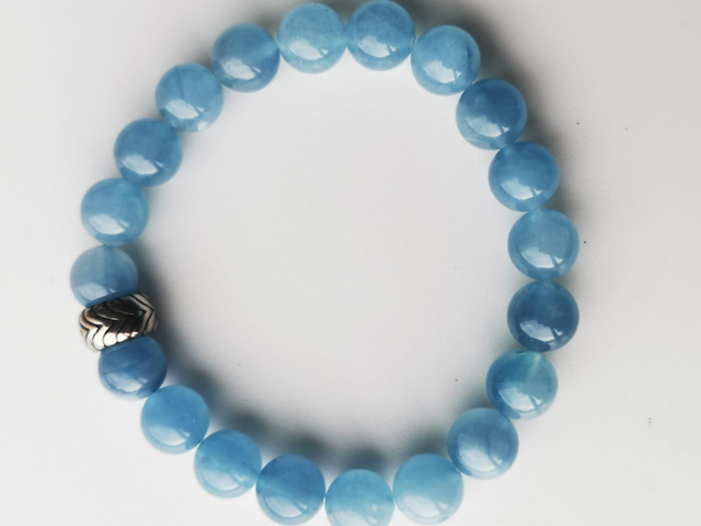 Bracelets AIGUE MARINE 8MM