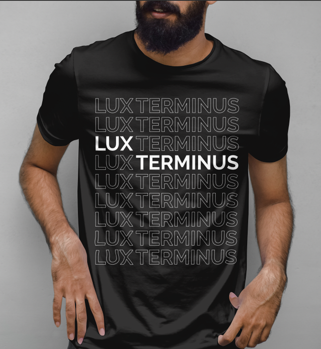 Lux Terminus - &#039;Name Repeat&#039; design t-shirt