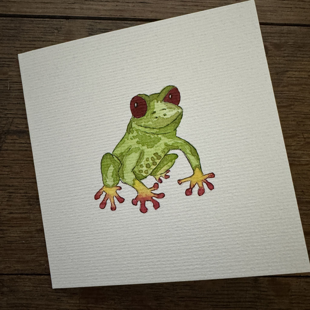 WO01 Original Watercolour Frog