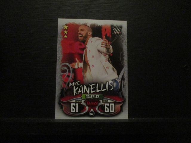 Mike Kanellis - Raw Slam Attax Live Original Trading Card #123