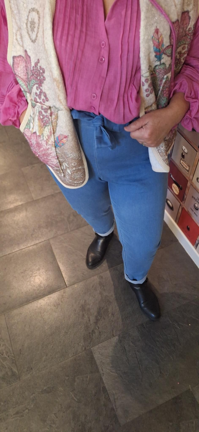pantalon style jeans clair