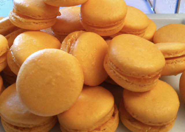 Macaron pêche 