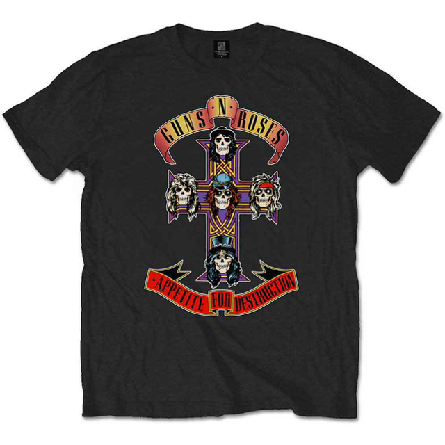 GUNS N' ROSES UNISEX T-SHIRT: APPETITE FOR DESTRUCTION
