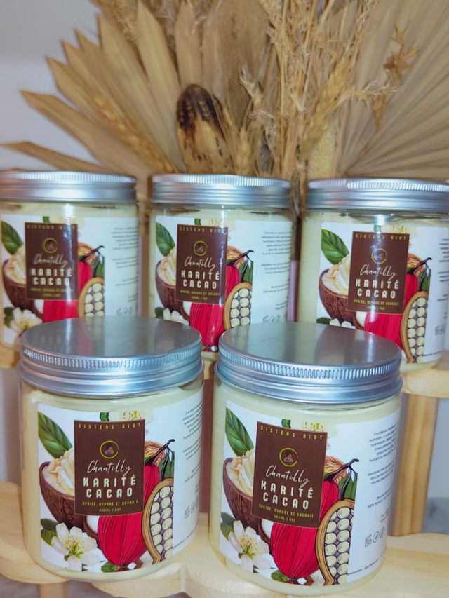 Chantilly de beurres de karité & cacao