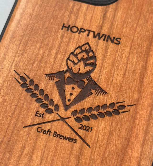 Smartphone cover hout