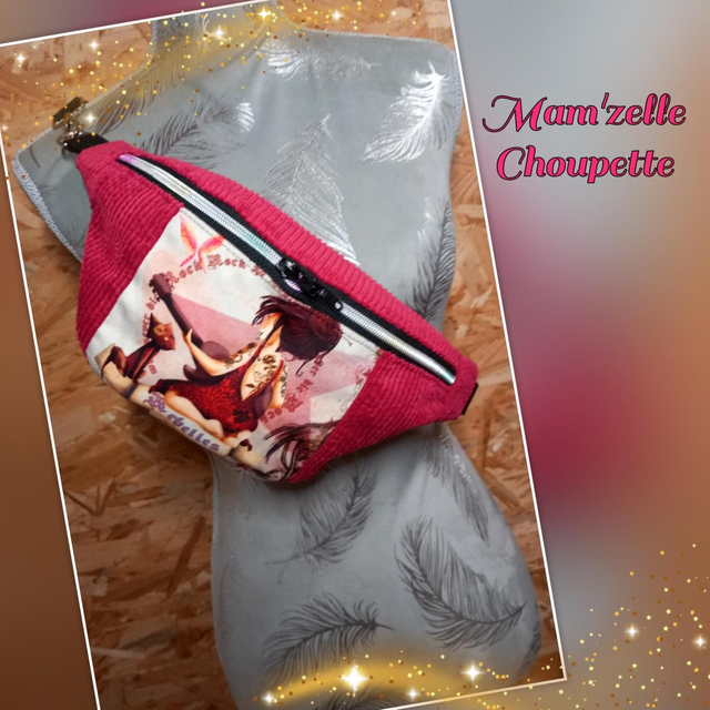 Sac banane "Rock dos" rouge
