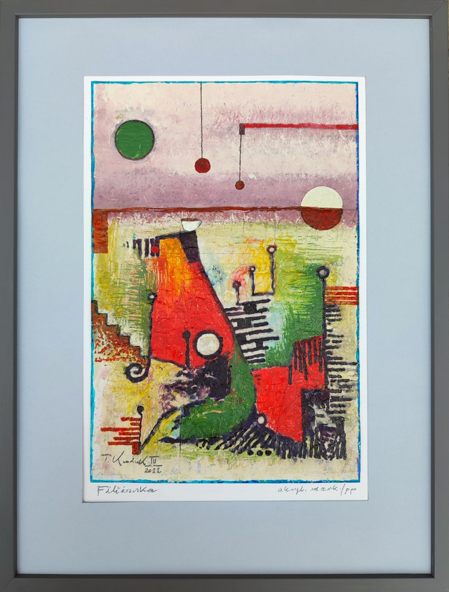 Filiżanka, 42x32 (28x19) akryl marker papier 2022