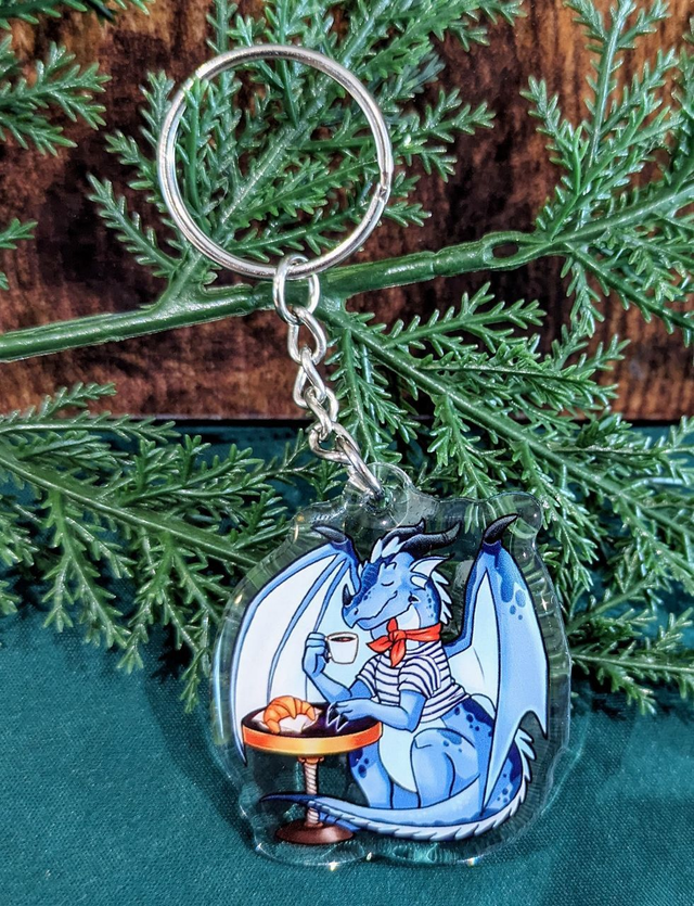 French dragon keychain