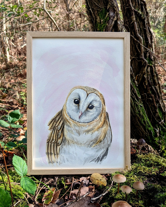 "Curieuse" - Aquarelle originale