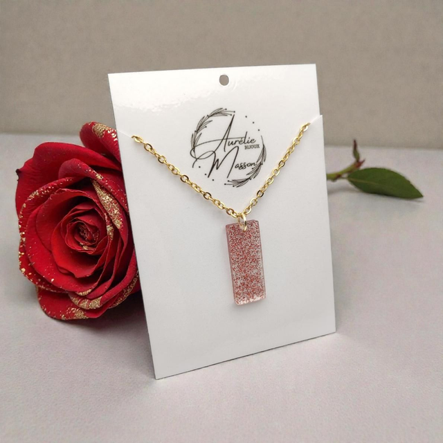 Collier "Rose Extase"