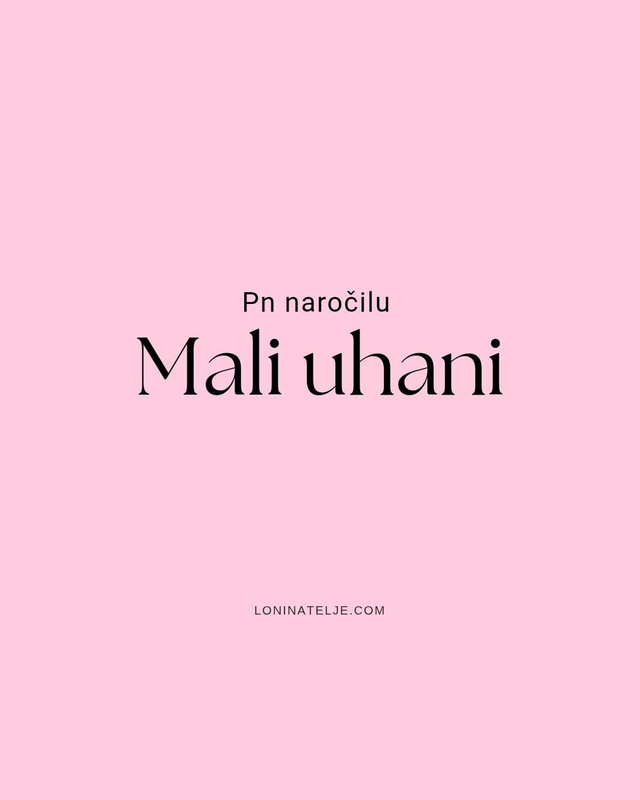 PO NAROČILU - MALI UHANI
