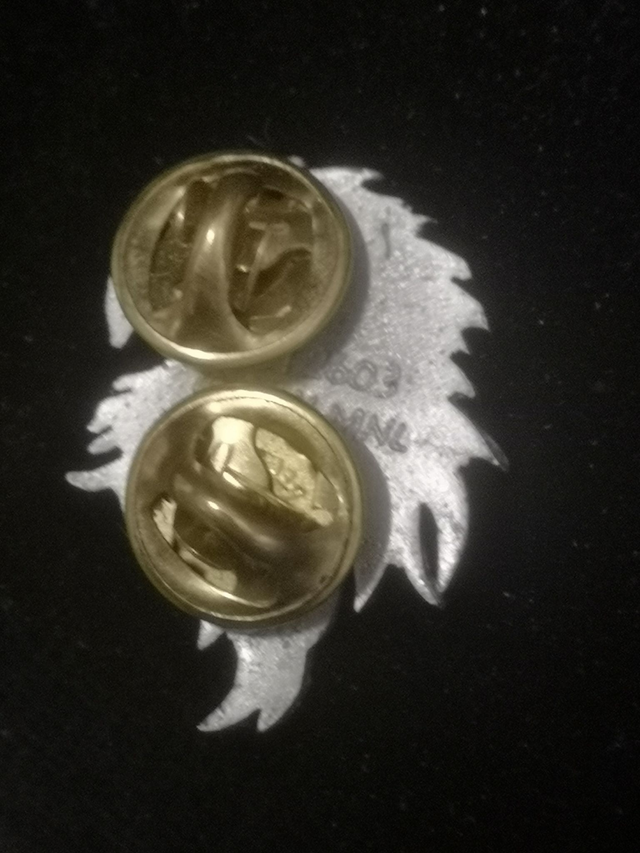 Eagle Head Pin Badge - Pewter