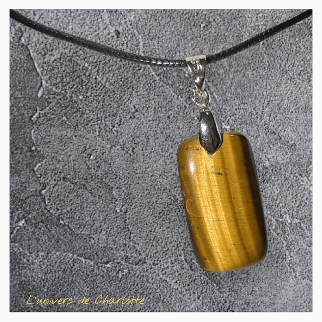 Pendentif &quot;Œil de tigre&quot; PN-051