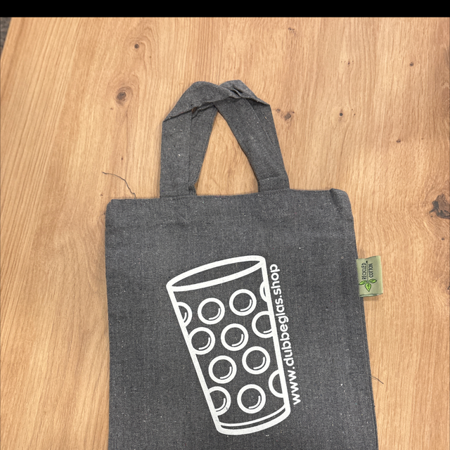 Dubbeglas Baumwolltasche Mini 