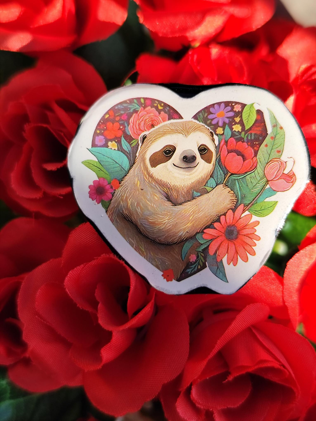 Pin's cœur paresseux 