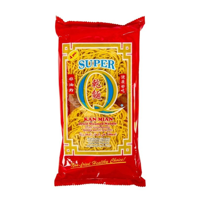 Super Q Kan Mian Dried Steamed Noodles 500g