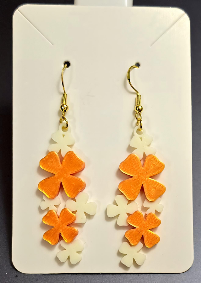 Boucles d'oreilles trèfles 