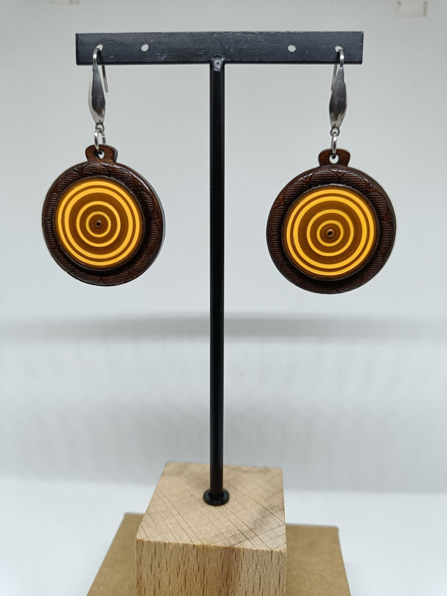 Boucles d&#039;oreilles Faso Abeille A6