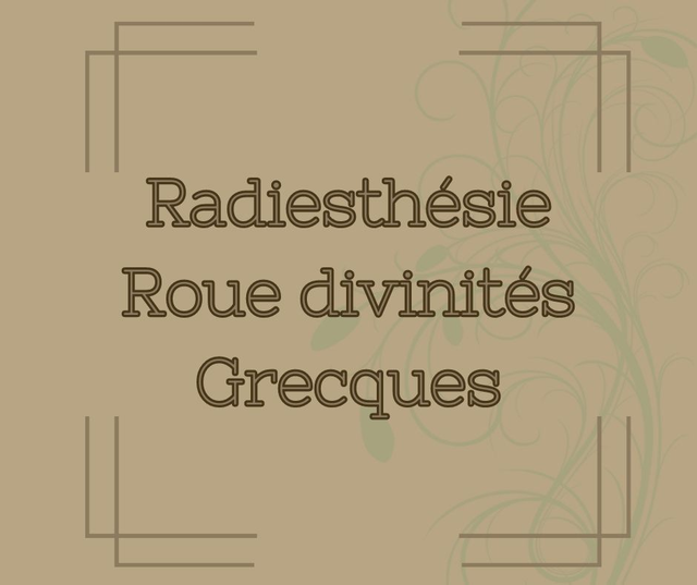 Roue des Divinités Grecques
