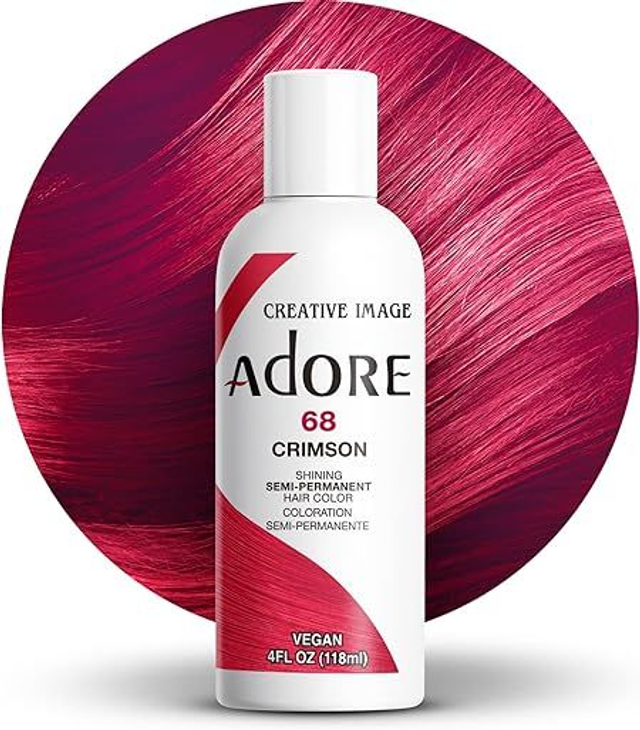 Adore Shining Semi Permanent Hair Colour 118ML (068 Crimson)