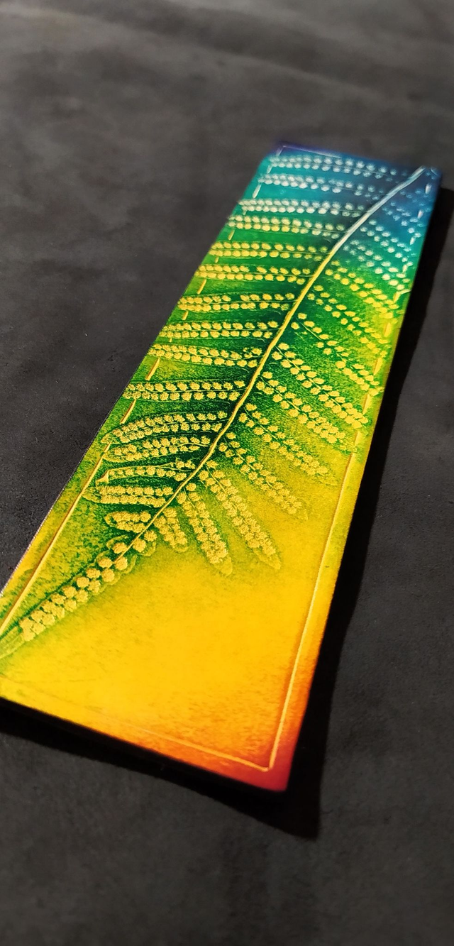 Marque page Fougère multicolor